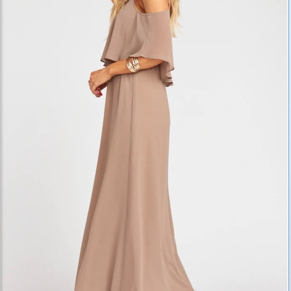 NWT Caitlin Ruffle Maxi - Dune Chiffon - Picture 2 of 3